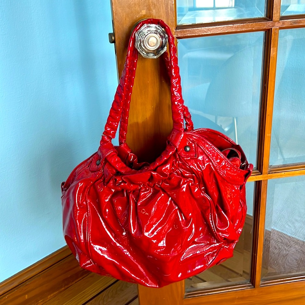Christian Louboutin Cherry Red shoulder bag/tote. MAGICAL!!!!